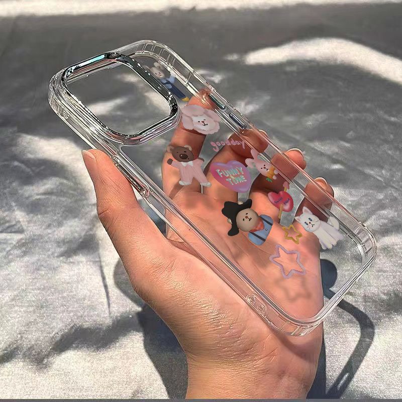 ✅Ốp Điện Thoại Mềm Chống Sốc In Hình Động Vật Cho Iphone 8 713 11Plus 12 Max 14Pro