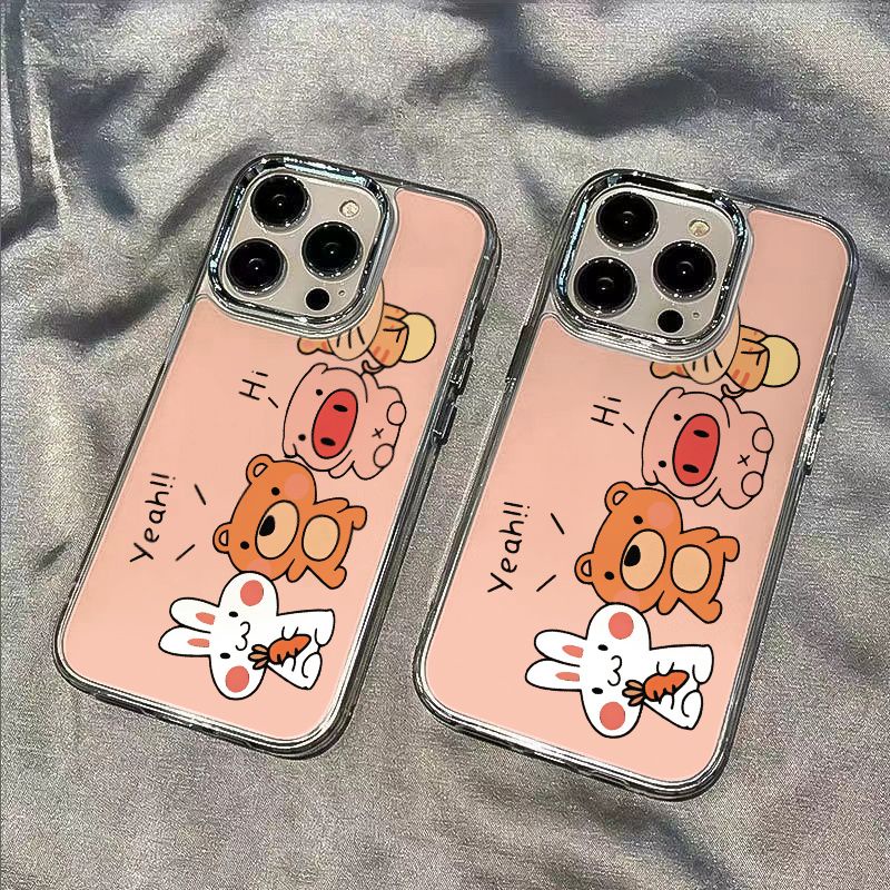 ✅Ốp Điện Thoại Mềm Chống Sốc In Hình Động Vật Đơn Giản Cho Iphone 13 814pro 7iPhone1211 / maxplus