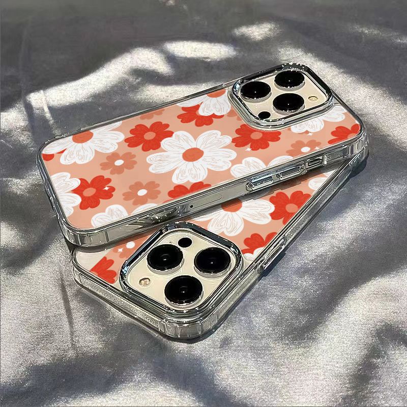 ✅Ốp Điện Thoại Mềm Chống Sốc Họa Tiết Hoa Đơn Giản Cho Iphone 8 14pro 1213 117 ST4C