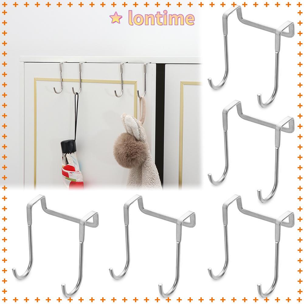 Móc Đôi Treo Cửa Nhà Tắm Hình Chữ S Bằng Thép Không Gỉ