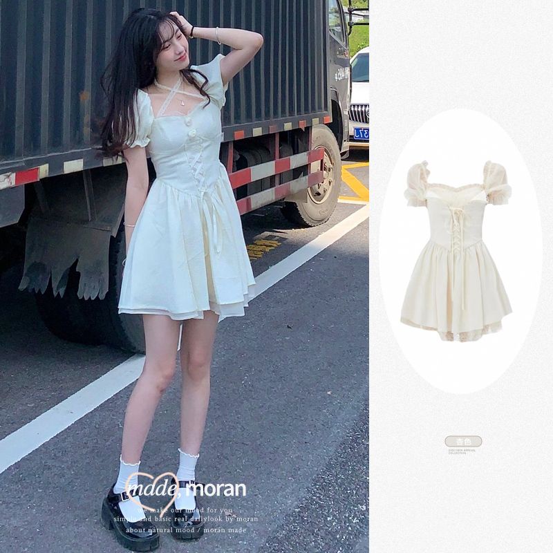Đầm Công Chúa Dáng Ôm Eo Hẹp Kiểu Pháp Ngọt Ngào Mới Cho Bạn Gái