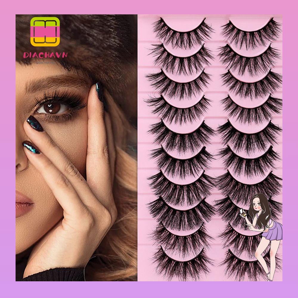 Set 10 Cặp Lông Mi Giả Mềm Mại Tự Nhiên Handmade