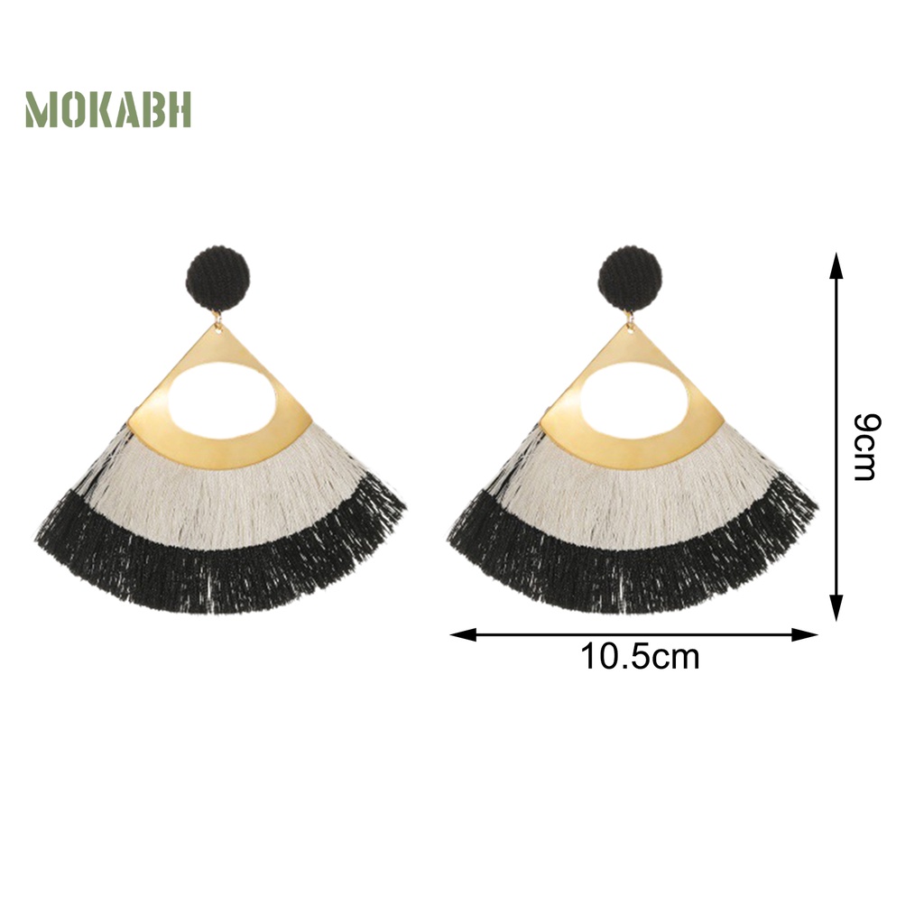 1 Đôi Bông Tai Họa Tiết Hình Con Sò Theo Phong Cách Bohemian Dùng Hàng Ngày