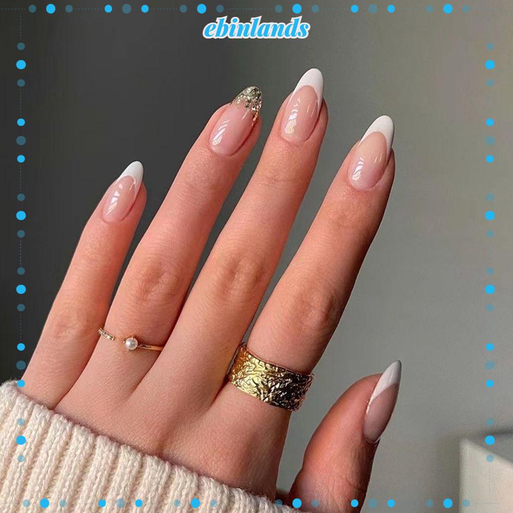 Hộp 24 Móng Tay Giả Che Phủ Toàn Diện Phong Cách Pháp