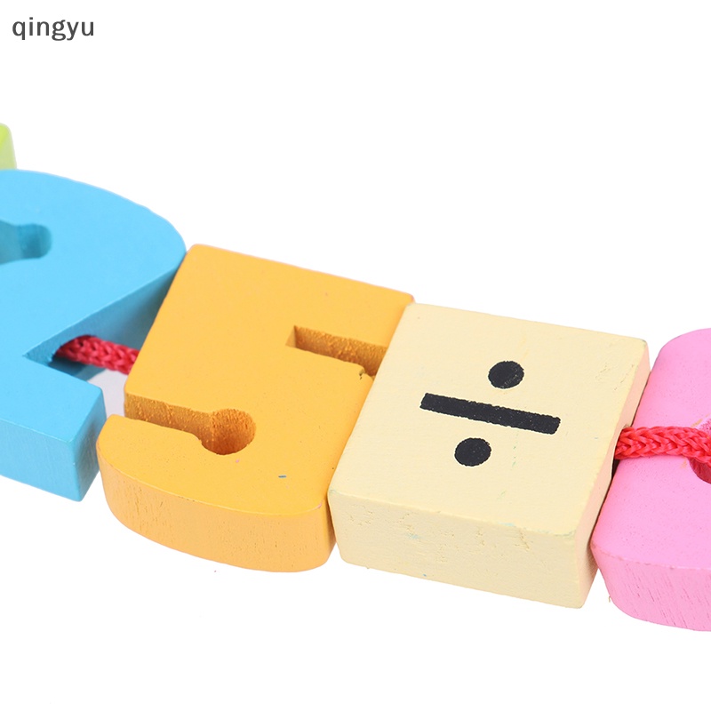 Qingyu Set 24 Đồ Chơi Xỏ Hạt diy Hình Động Vật / Trái Cây