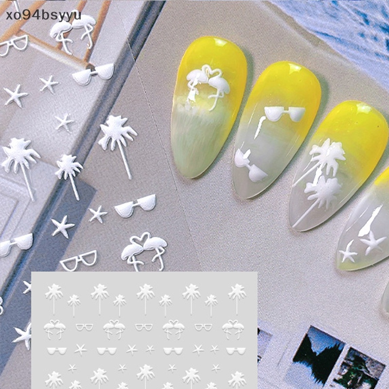 1 Tờ Miếng Dán Trang Trí Móng Tay 5D xo94bsyyu