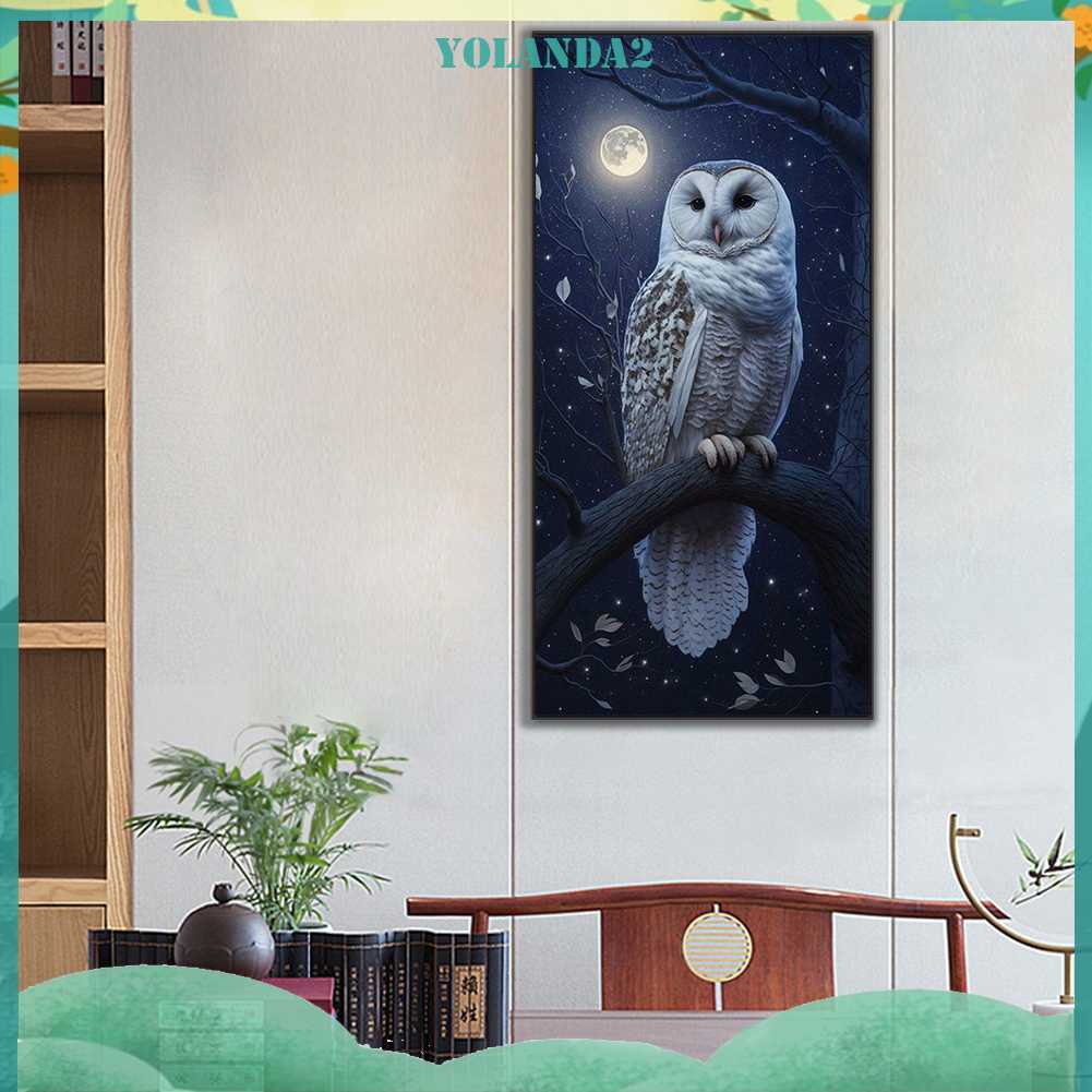 Tranh Đính Đá Kim Cương Toàn Bộ 5D DIY Hình Vẽ Con Cú