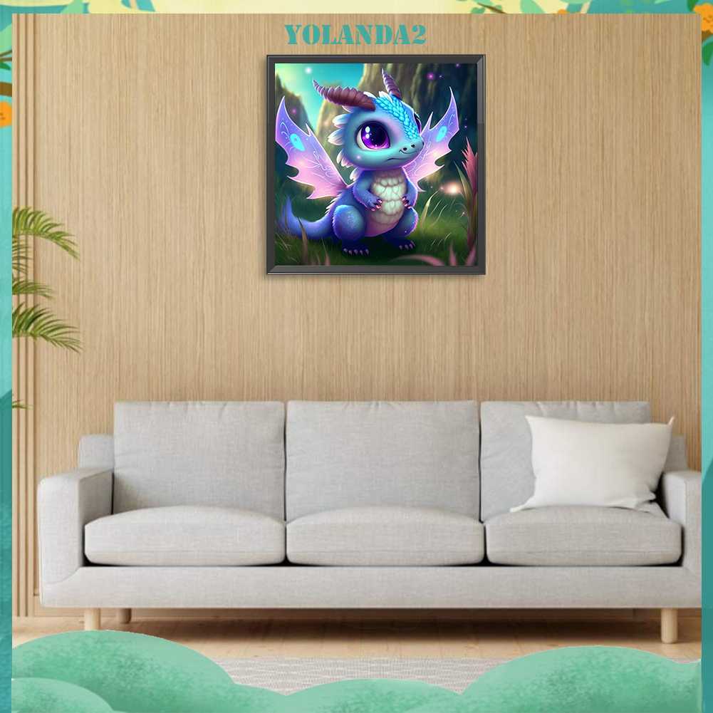 Tranh Đính Đá Kim Cương Toàn Bộ 5D DIY Hình Vẽ Khủng Long