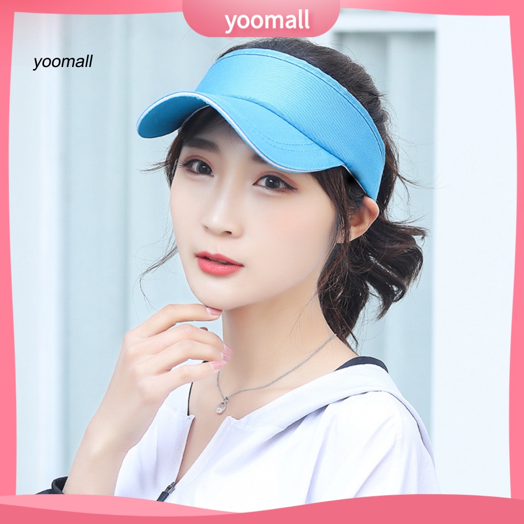 Mũ Lưỡi Trai Hở Chóp Màu Trơn Có Thể Điều Chỉnh Kích Thước Thời Trang Unisex