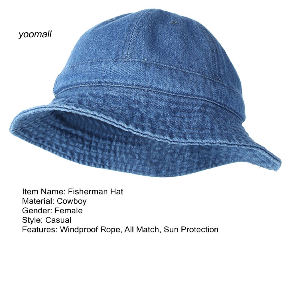 Nón Tai Bèo Vành Rộng Chống Tia UV Thoáng Khí Có Dây Đeo Tiện Dụng