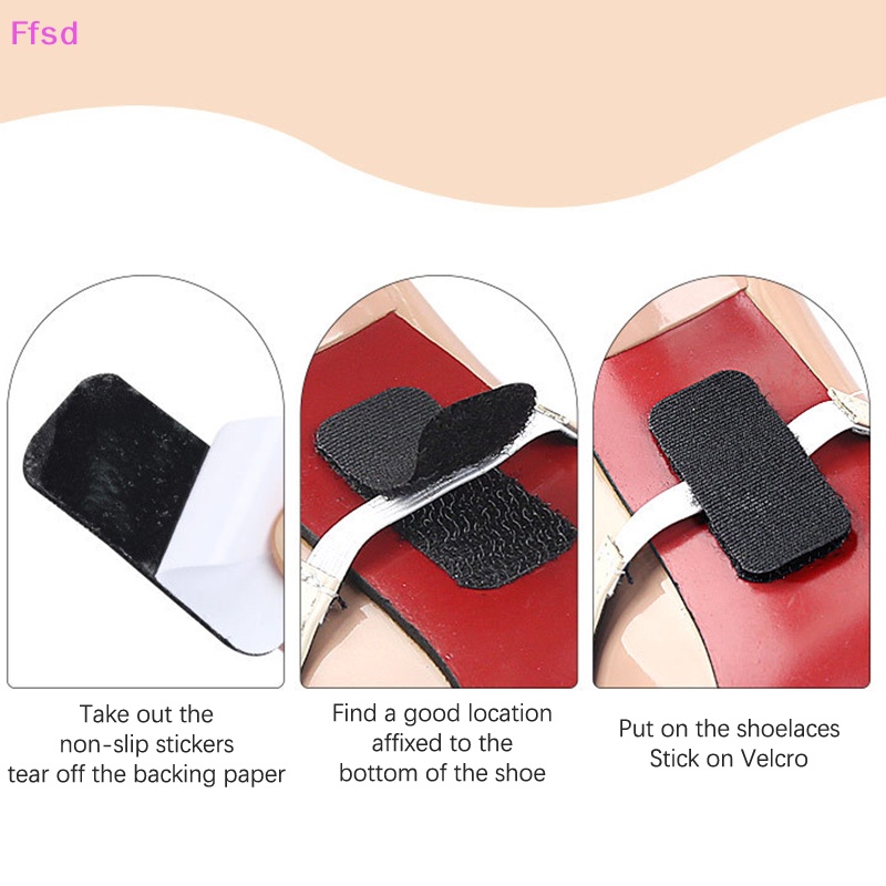 1 Cặp Khóa Dây Giày Cao Gót Hình Tam Giác Chống Trượt Dễ Điều Chỉnh