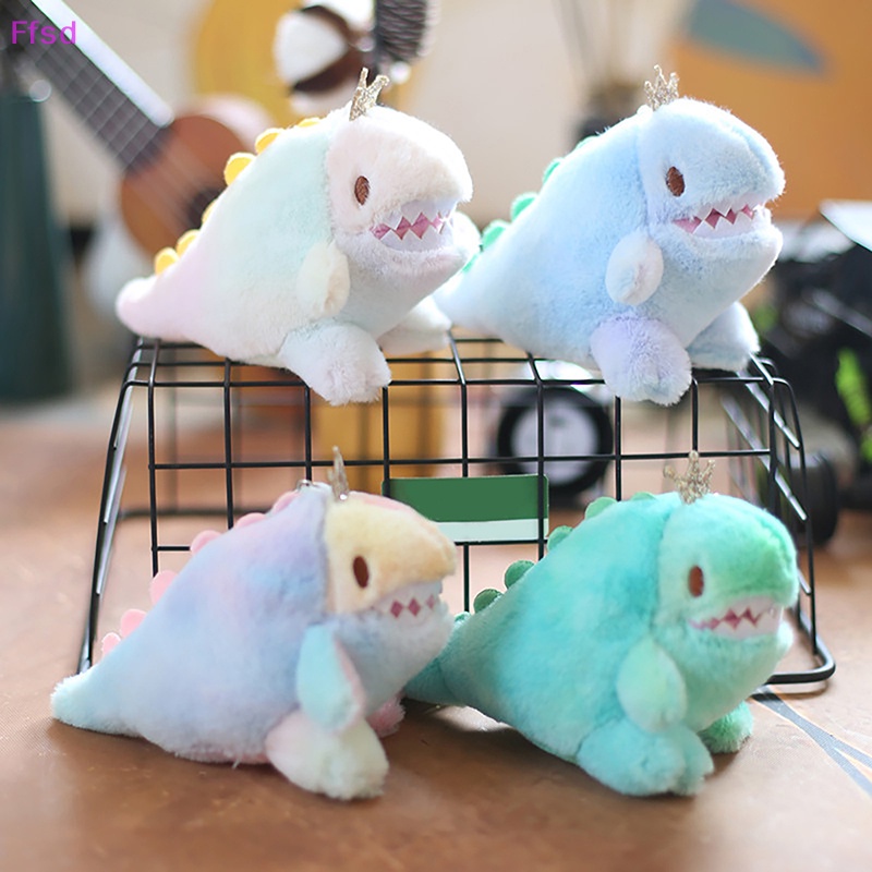 {Ffsd} Móc Khóa Hình Khủng Long Nhồi Bông Mềm Mại Đáng Yêu Dành Cho Nữ