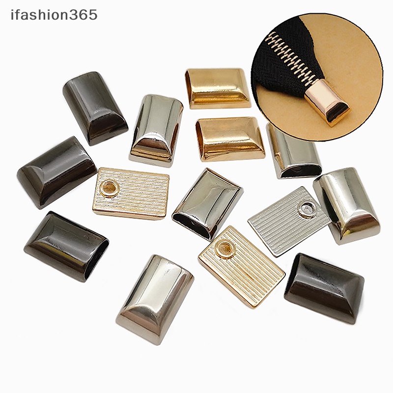 Set 10 Nút Khóa Kéo Bằng Kim Loại ifashion365 Kèm Ốc Vít Chuyên Dụng Cho May Vá Đồ Da Diy