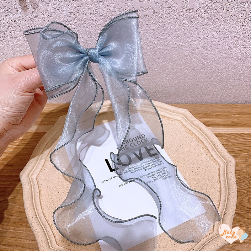 Kẹp Tóc Đuôi Cá Đính Nơ Ruy Băng Xinh Xắn Cho Bé Gái