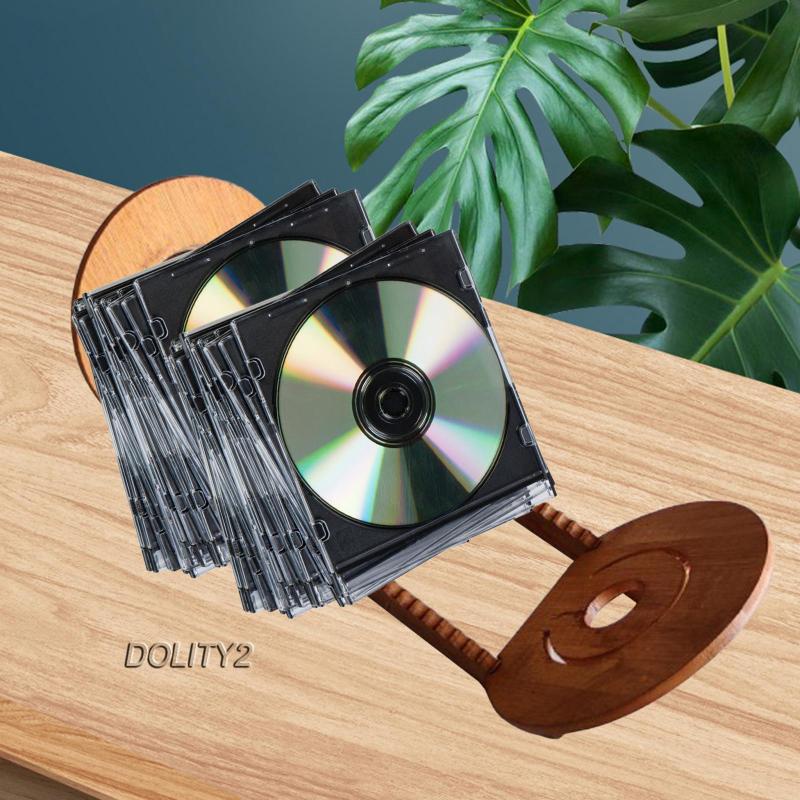 Giá Đỡ Trưng Bày Đĩa CD DVD Bằng Gỗ Trơn Hiện Đại Dolity2