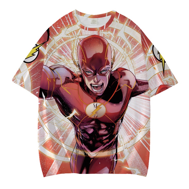 Yyds Áo Thun Tay Ngắn Hóa Trang Nhân Vật Barry Allen Phim THE FLASH Cỡ Lớn Unisex