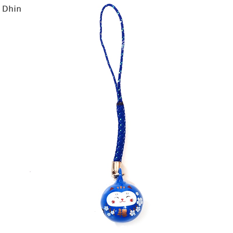 [Dhin] Dây Đeo Điện Thoại Di Động / Móc Khóa / Ổ Đĩa Flash USB Thiết Kế Hình Mèo Anime Bằng Kim Loại Chấ