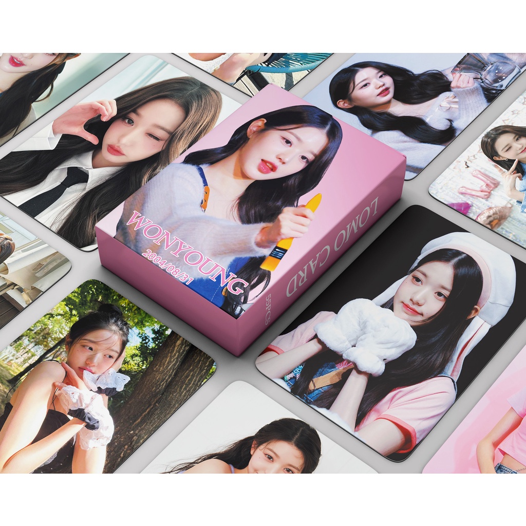 IVE Jang Won Young Photocard I’ve IVE Debet & Wave Eleven & Lovely Vocation & I‘VE SUMMER & LOVE DIVE <ELEVEN>& 2023SEASON'S GREETINGS  Lomo Card Postcard