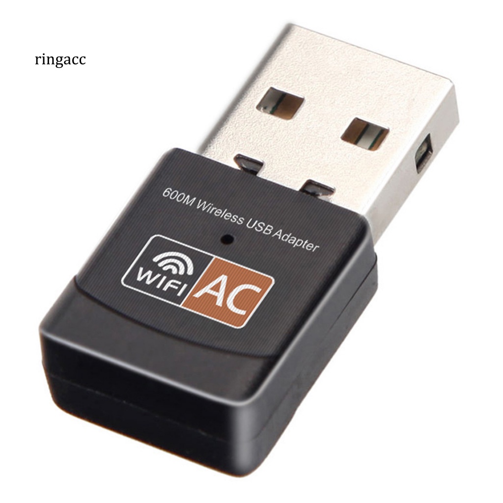 Thẻ Mạng WiFi Băng Tần Kép AC 600Mbps 5.8G 2.4G USB Cho Máy Tính