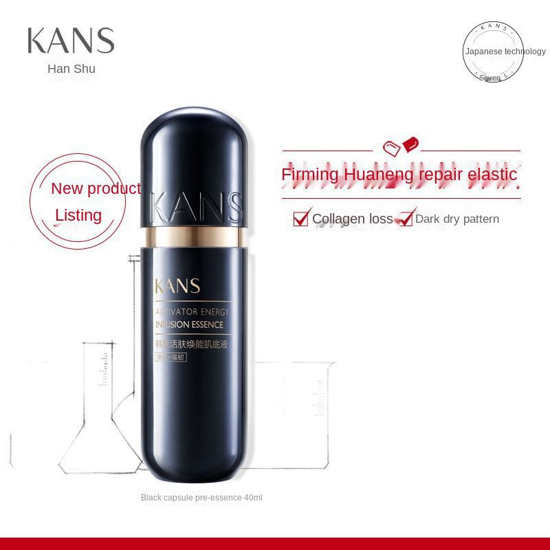 Tinh Chất Kans Giúp Dưỡng Ẩm Và Se Khít Lỗ Chân Lông Cao Cấp Đen