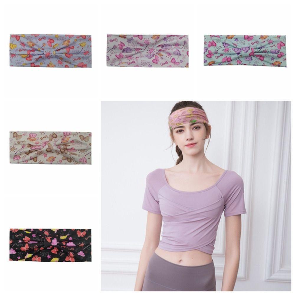 Băng Đô Thể Thao Thấm Hút Mồ Hôi Bản Rộng Ngọt Ngào