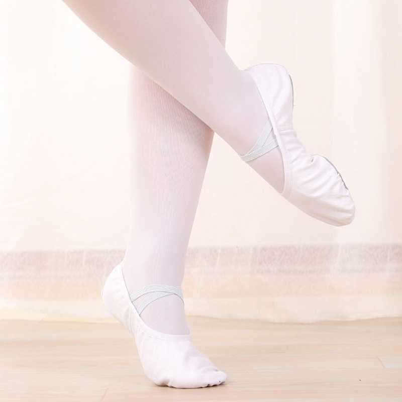 Giày Múa Ba Lê Chuyên Nghiệp Bằng Vải Canvas 5 Màu Tùy Chọn Cho Bé Gái