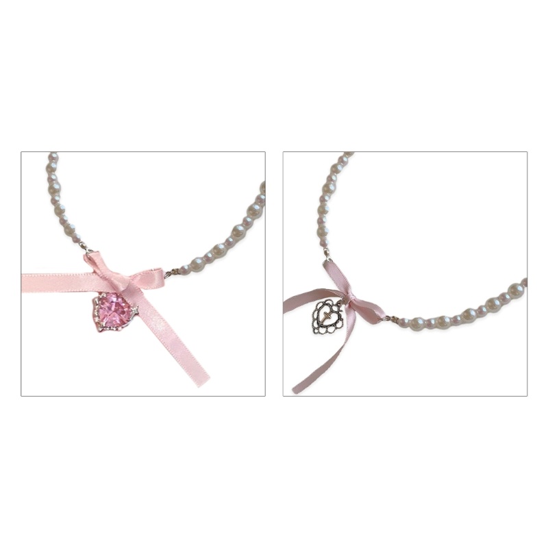 Vòng Cổ Choker Mặt Trái Tim / Nơ / Trái Tim Xinh Xắn Thời Trang