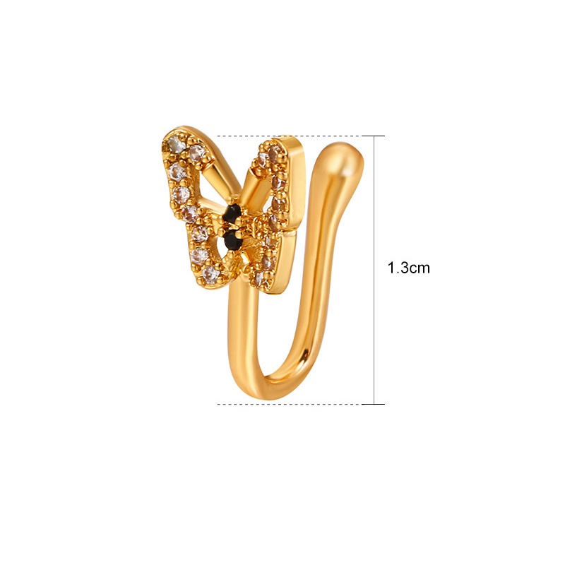 Khuyên Mũi Hình Bướm Đính Đá Thời Trang Cho Nữ