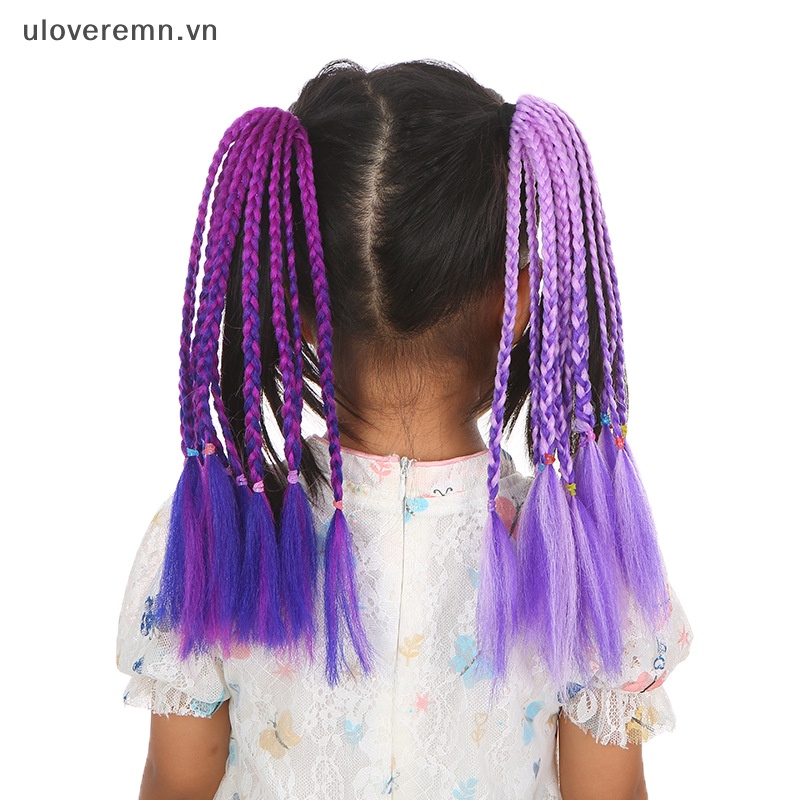 Tóc Giả Thắt Bím Đuôi Ngựa Xinh Xắn Cho Bé Gái