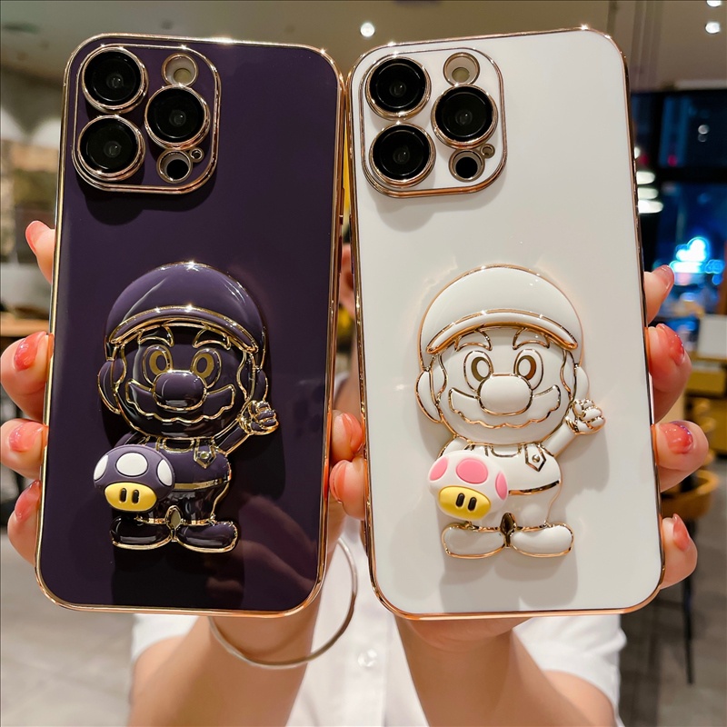 Ốp Lưng ChốNg SốC HìNh NấM Mario Cho Iphone 14 12 Pro Max Iphone 13 116D