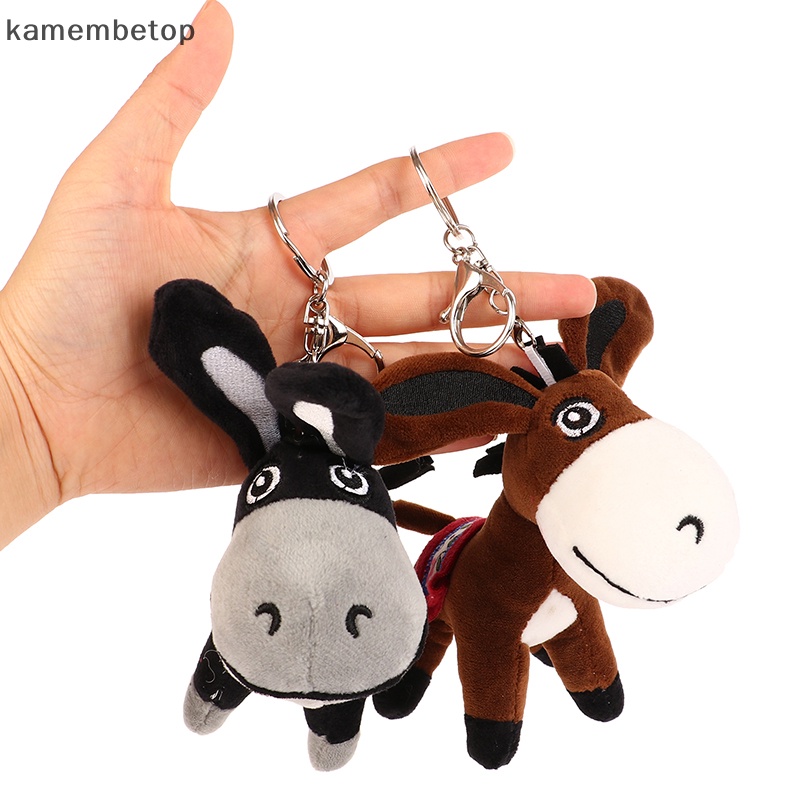 Móc Khóa Hình Chú Lừa Nhồi Bông Hoạt Hình Đáng Yêu