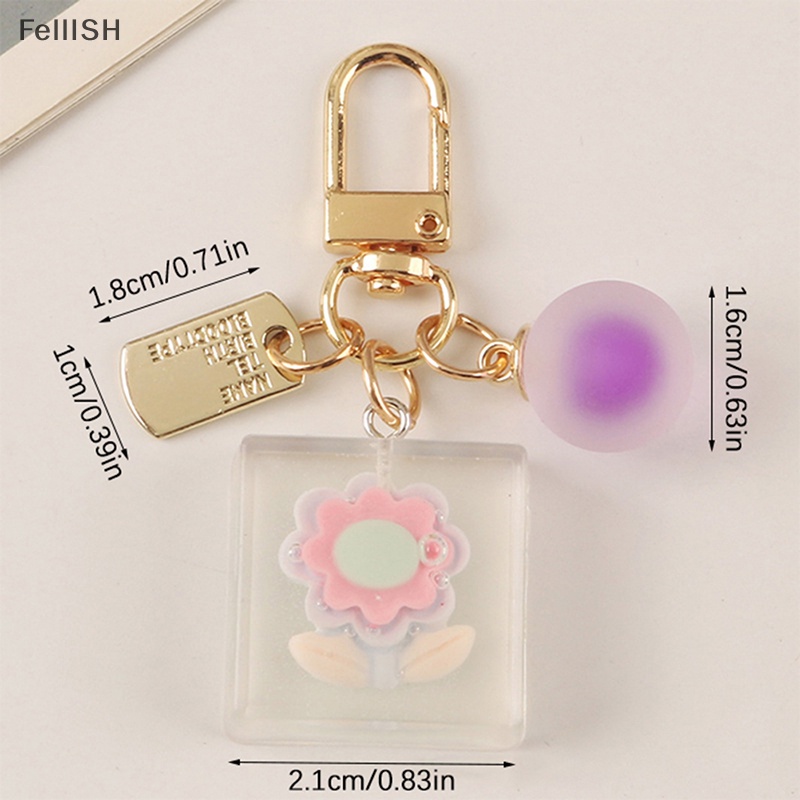 Móc Khóa Resin Hình Hoa Cúc Dễ Thương Sáng Tạo 439br