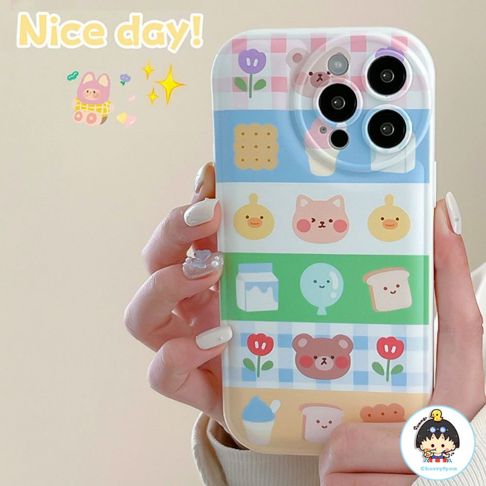 Ốp Điện Thoại TPU Mềm Chống Sốc In Hình Thú Hoạt Hình Dễ Thương Cho IPhone 11 14 13 12 Pro Max