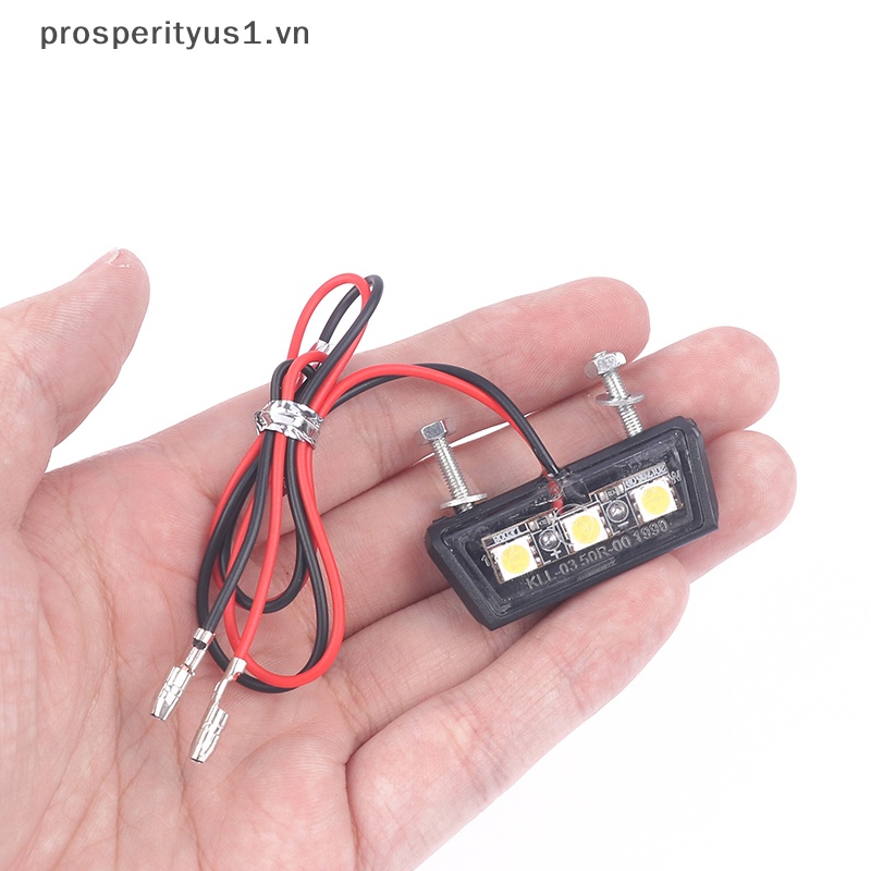 1 Đèn LED 12V Ánh Sáng Trắng Gắn Biển Số Đuôi Xe Mô Tô