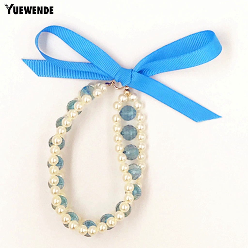 Yq.e Vòng Cổ Acrylic Ngọc Trai Giả Tinh Tế Trang Trí Vòng Cổ Cho Thú Cưng Hàng Ngày