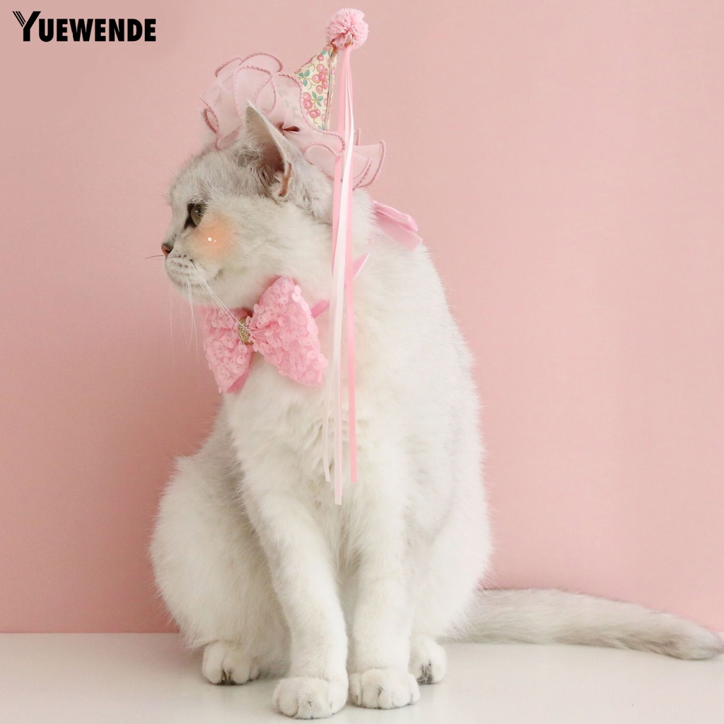 Yq.e 1 Set Vòng Cổ Bằng Polyester Thân Thiện Với Da Hiệu Ứng Visual Effect Đầy Màu Sắc Quyến Rũ Cho Thú Cưng