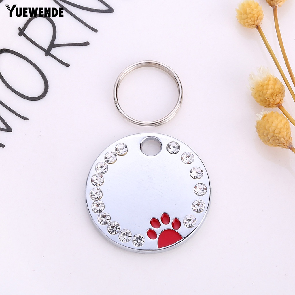 Thẻ ID Mini Bằng Kim Loại Chống Gỉ Trang Trí Cho Thú Cưng