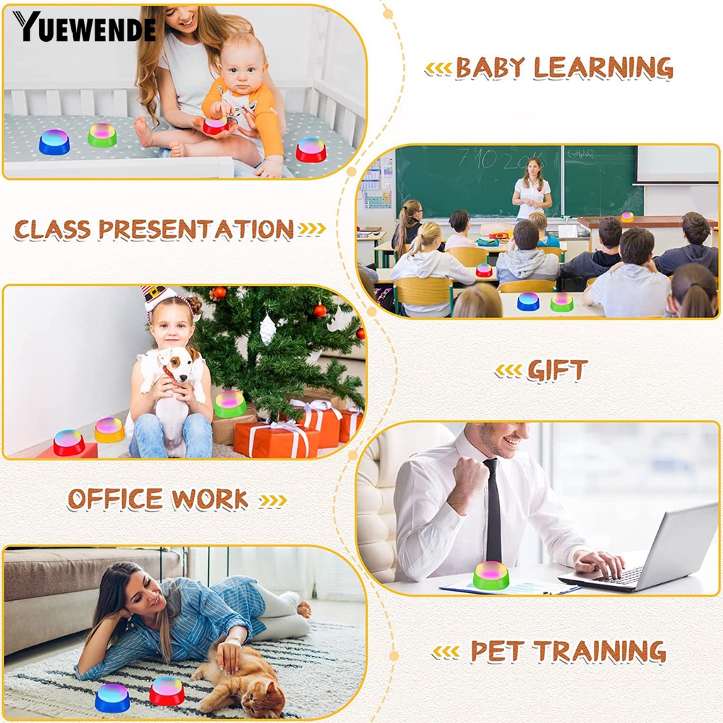 Yq.e Hộp Âm Thanh Đồ Chơi Tương Tác Với Thú Cưng Có Nút Nhấn