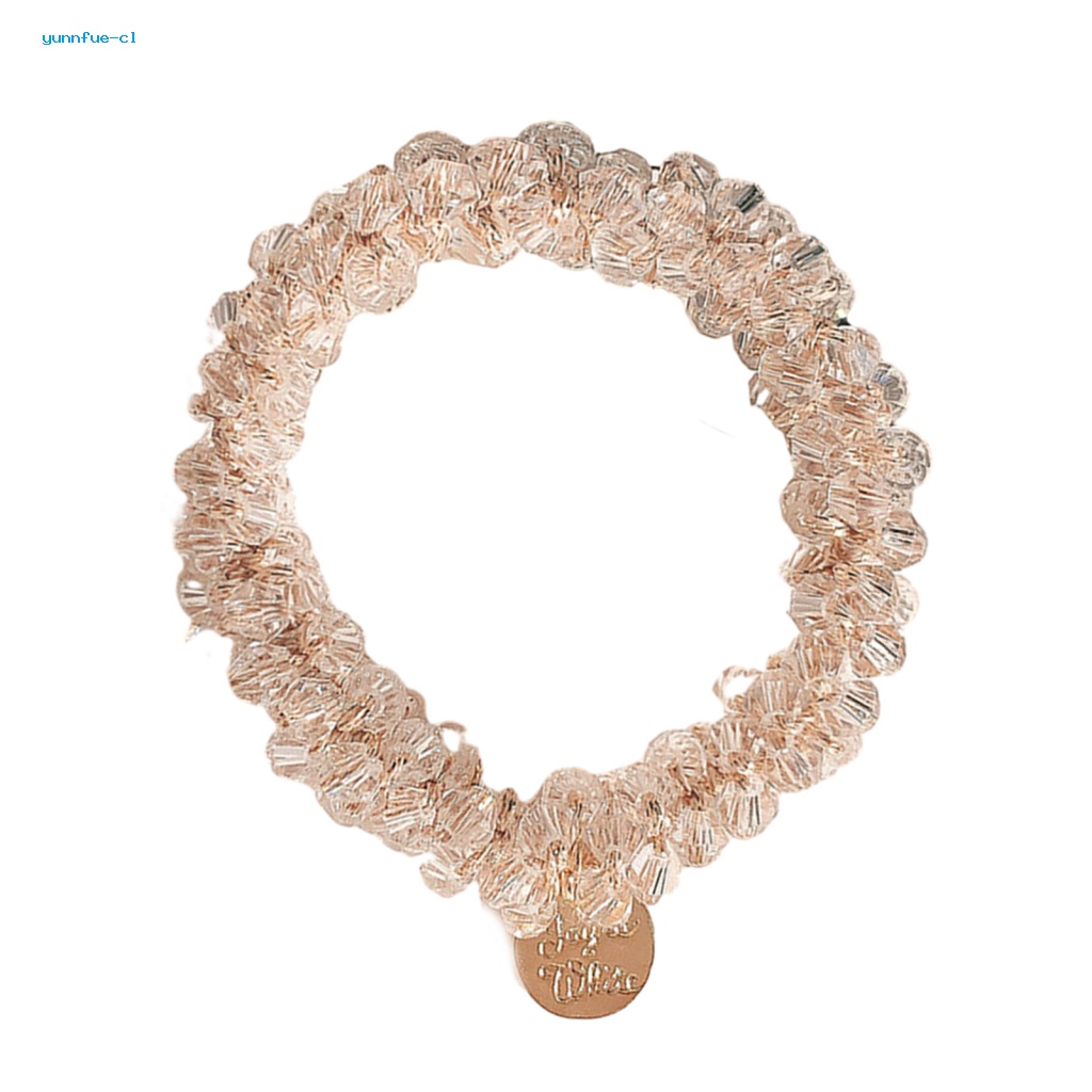 Giá Đỡ Buộc Tóc Đuôi Ngựa Co Giãn Đính Hạt Thủ Công