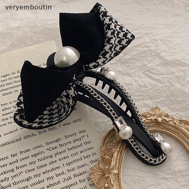 Kẹp Tóc Hình Nơ Màu Đen Thanh Lịch Dành Cho Nữ