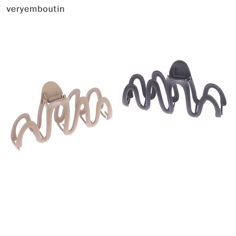 Kẹp Tóc Càng Cua Hình Gợn Sóng Thiết Kế Hình Học Đặc Biệt Cho Nữ n