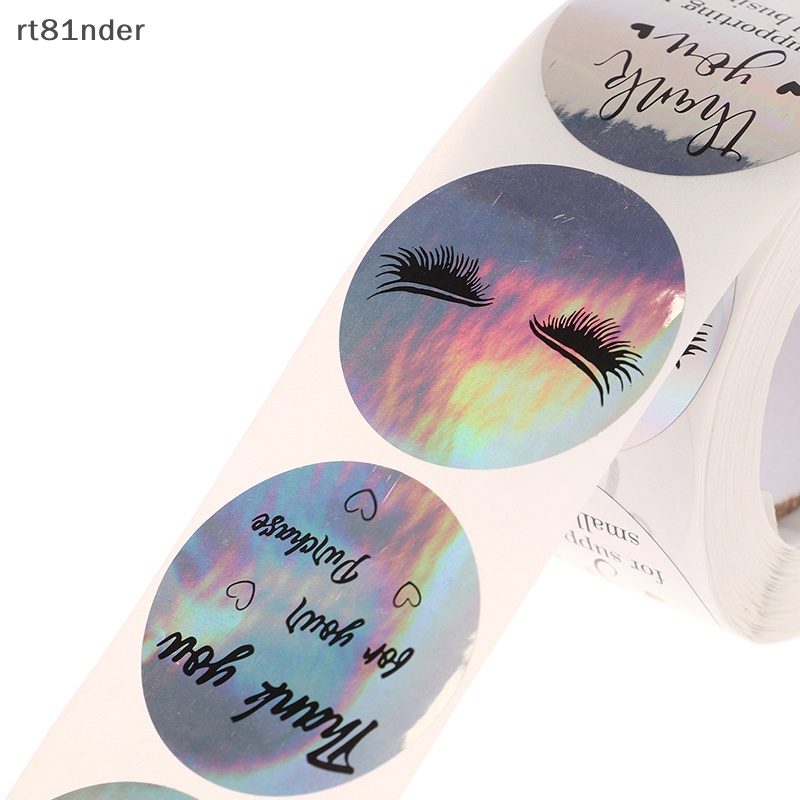 Bộ 500 Miếng Dán Lông Mi Giả Logo Thank You Trang Trí Công Sở