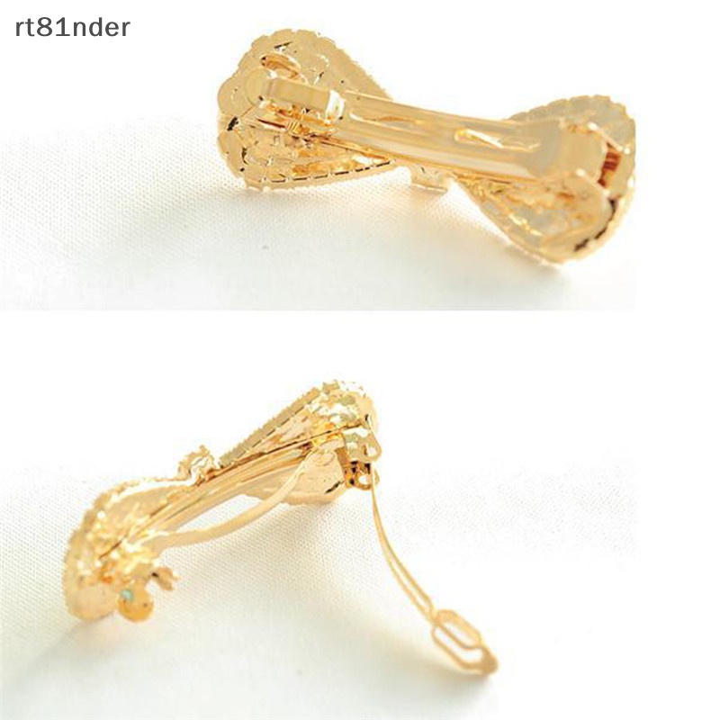 Kẹp Tóc Hình Nơ Đính Pha Lê Thời Trang 2017 Cho Nữ