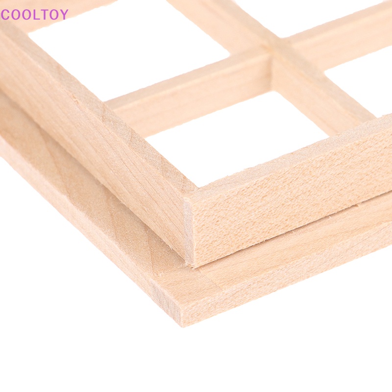 Cooltoy Phụ Kiện Làm Khung Cửa Sổ 4 Cánh Tỉ Lệ 1: 12 Cho Nhà Búp Bê DIY