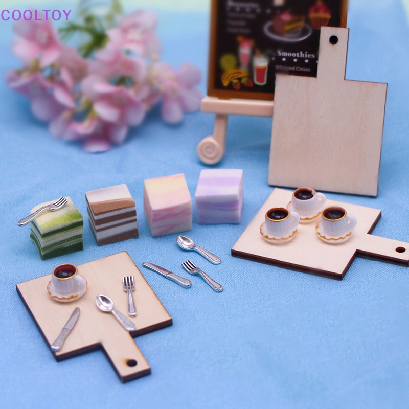 1 Bộ Mô Hình Bánh Ngọt COOLTOY Trang Trí Nhà Búp Bê