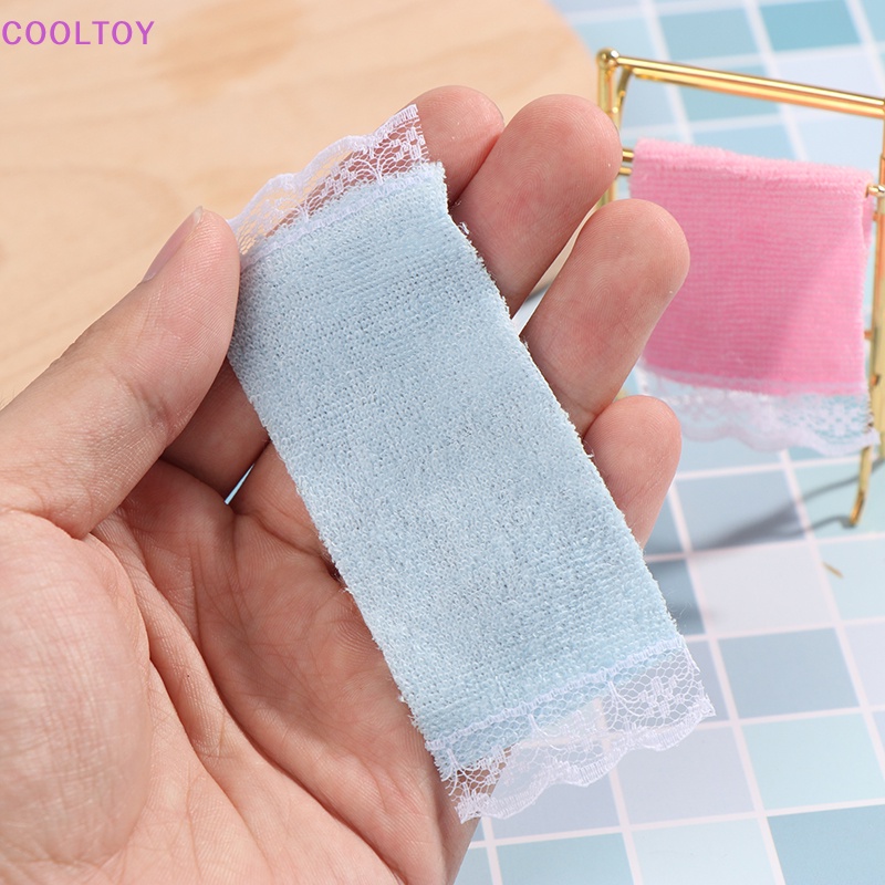 Cooltoy Giá Treo Khăn Tay Khô Nhanh Bằng Kim Loại Không Cần Khoan Lỗ 1: 12 Kèm 2 Khăn Lau Cho Nhà Búp Bê