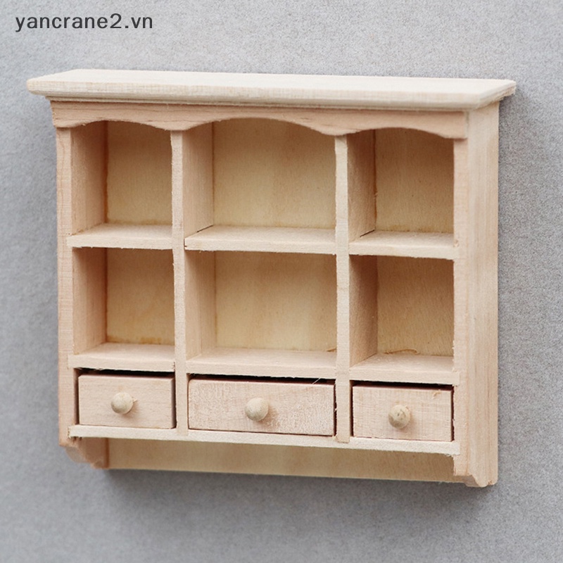 Tủ Gỗ Treo Tường Trang Trí Nhà Búp Bê 1: 12 2.vn