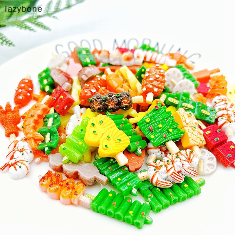 Set 5 Mô Hình Bàn Chân Gà / Tôm Nướng Thịt Trang Trí Nhà Búp Bê 1: 12