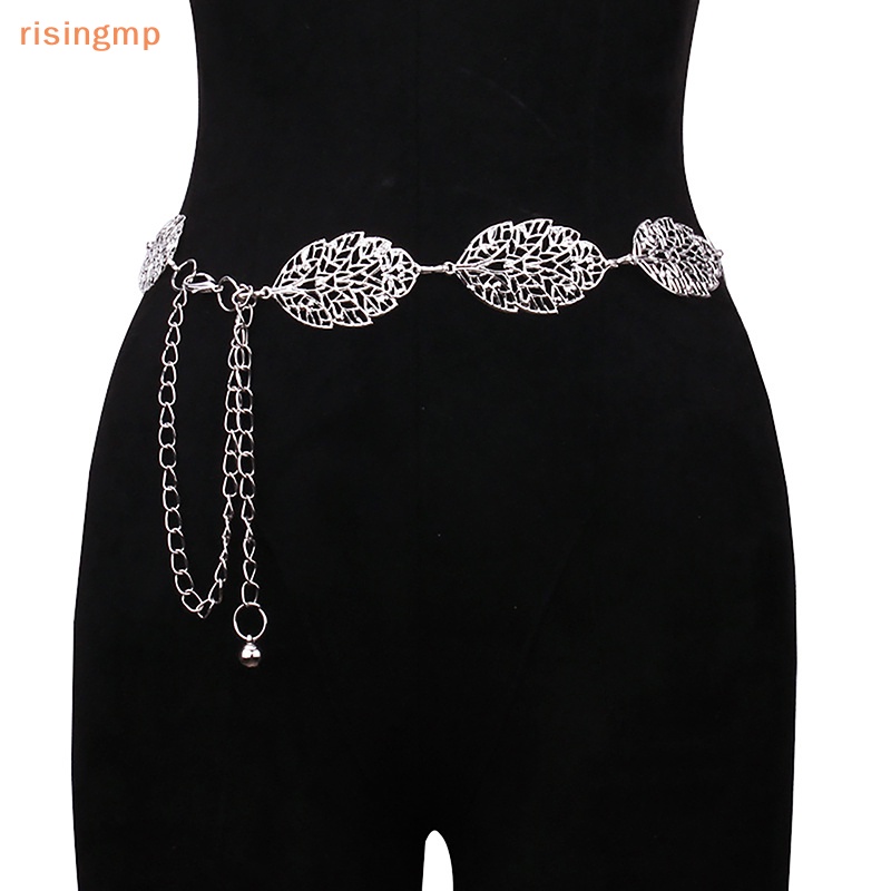 Thắt Lưng Dây Xích Mảnh Mặt Hình Chiếc Lá Đơn Giản Thời Trang Cho Nữ