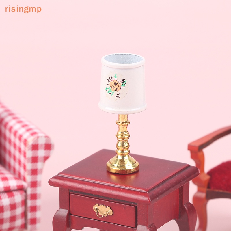 [risingmp] Đèn Bàn Archaic Gốm Sứ Cho Nhà Búp Bê